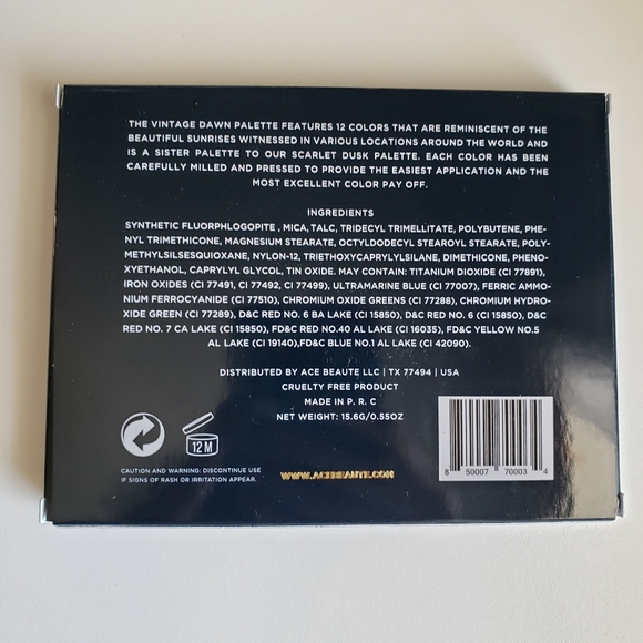 Ace Beautè Vintage Dawn Eyeshadow Palette - Picture 7 of 9